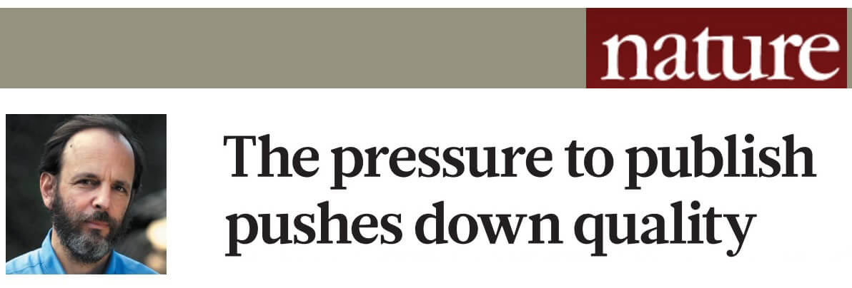 The Pressure to Publish Pushes Down Quality