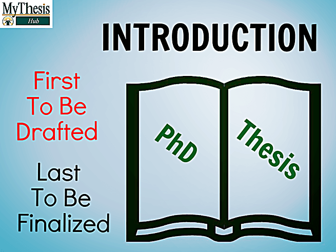 Thesis Introduction: First to be Drafted Last to be Finalized