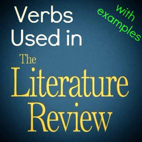 literature review verb tense